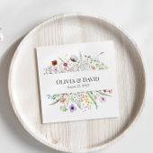 Boho Wildblume Meadow Wedding Napkins Serviette