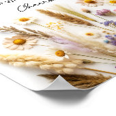 Boho Wildblume Mimosa Bar Poste Poster (Ecke)