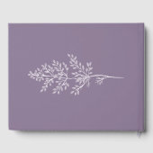 Boho Wildblume Moderne Wasserfarbenhochzeit Gästebuch (Rückseite)