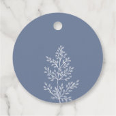 Boho Wildblume Moderne Wasserfarbenhochzeit Geschenkanhänger (Rückseite)