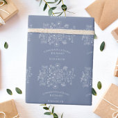 Boho Wildblume Moderne Wasserfarbenhochzeit Geschenkpapier