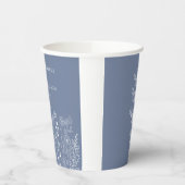 Boho Wildblume Moderne Wasserfarbenhochzeit Pappbecher (Links)