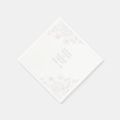 Boho Wildblume Moderne Wasserfarbenhochzeit Serviette (Ecke)