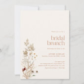 Boho Wildblume Modernes Brautparty für Blumenfalle Einladung (Vorderseite)