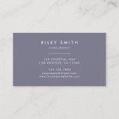 Boho Wildblume Monogram Initial R Visitenkarte (Rückseite)