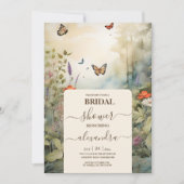 Boho Wildblume Mountain Brautparty Einladung (Vorderseite)