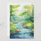 Boho Wildblume Mountain Meadow Einladung (Rückseite)