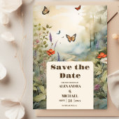 Boho Wildblume Mountain Meadow Save The Date