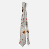 Boho Wildblume Neck Tie Krawatte (Vorderseite)