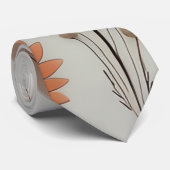 Boho Wildblume Neck Tie Krawatte (Gerollt)