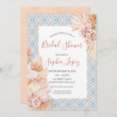 Boho Wildblume Pampas Grass Dusche Einladung (Vorne/Hinten)