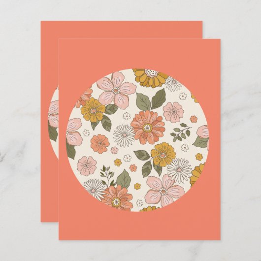 Boho Wildblume Paper (Vorne/Hinten)