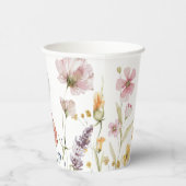 Boho Wildblume Pappbecher (Rechts)