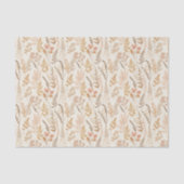 Boho Wildblume Pattern Elegantes Tissue Paper Seidenpapier (Vorderseite)