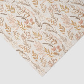 Boho Wildblume Pattern Elegantes Tissue Paper Seidenpapier (Ausschnitt)