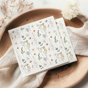 Boho Wildblume Pattern Serviette
