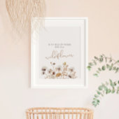 Boho Wildblume Poster