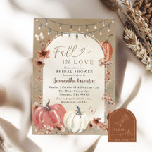 Boho Wildblume Pumpkin Fall in Liebe Brautparty