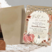 Boho Wildblume Pumpkin Fall in Liebe Brautparty Einladung