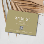 Boho Wildblume QR Code Foto Hochzeit Save The Date