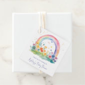 Boho Wildblume Rainbow Baby Dusche Geschenkanhänger (Beispiel)