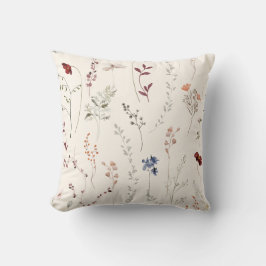 Boho Wildblume Rodelbahn mit Aussicht Kissen