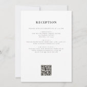 Boho Wildblume Rustic All in One QR Code Wedding Einladung (Rückseite)