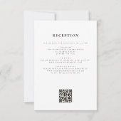 Boho Wildblume Rustic All in One QR Code Wedding Einladung (Rückseite)