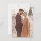 Boho Wildblume Sage Green Foto Garden Wedding Einladung (Rückseite)