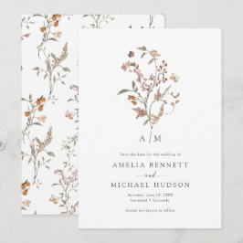 Boho Wildblume Save the Date