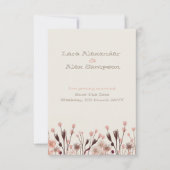 Boho Wildblume Save the Date Card (Vorderseite)