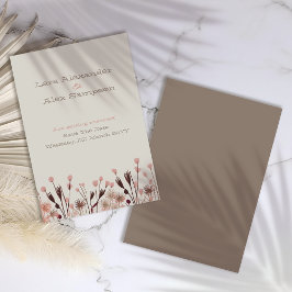 Boho Wildblume Save the Date Card