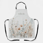Boho Wildblume Schürze (Vorderseite)