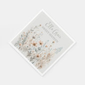 Boho Wildblume Serviette (Ecke)
