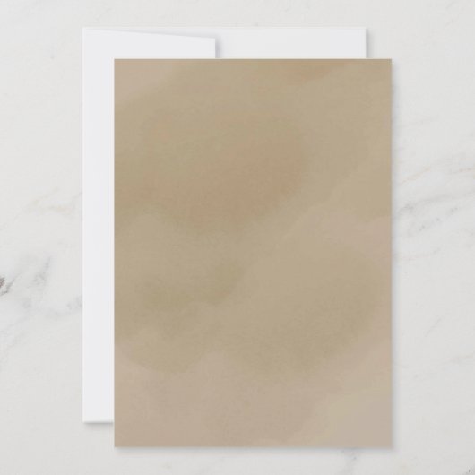 Boho Wildblume Snail and Mushroom Erster Geburtsta Einladung (Rückseite)