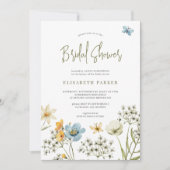 Boho Wildblume Spring Brautparty Einladung (Vorderseite)