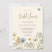 Boho Wildblume Spring Brautparty Einladung (Vorderseite)