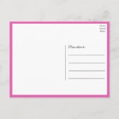 Boho Wildblume Spring Floral Just Married Wedding Ankündigungspostkarte (Rückseite)