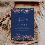 Boho Wildblume Sweet 16 Geburtstagsparty Einladung<br><div class="desc">Diese Wildblume lädt zum 16. Geburtstag ein und lädt zu einem modernen Geburtstag ein. Die bunte Auswahl an rosa,  rot,  lila,  gelb,  weiß,  violett,  rot,  bordeauxrot,  wilde Blume.</div>
