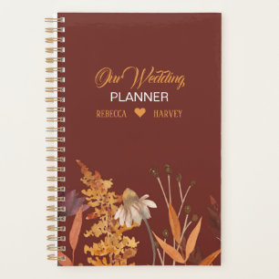 Boho Wildblume Terracotta Herbstliche Hochzeit im Planer