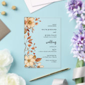 Boho Wildblume Terracotta Hochzeit Einladung (In Situ (Hochzeit))