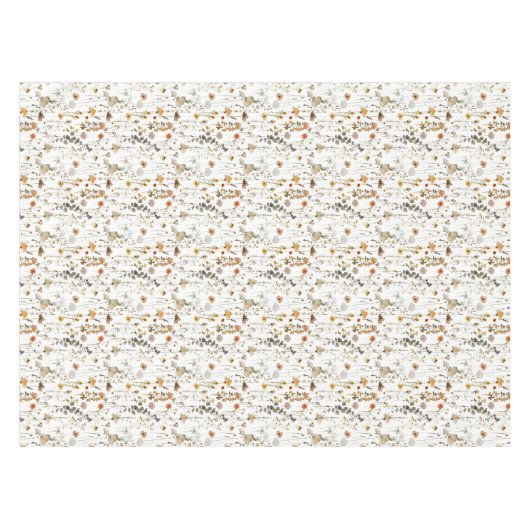 Boho Wildblume Tischdecke (Vorderseite (Horizontal))