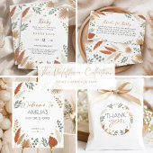 Boho Wildblume und Grace Chic Botanisch Pappteller