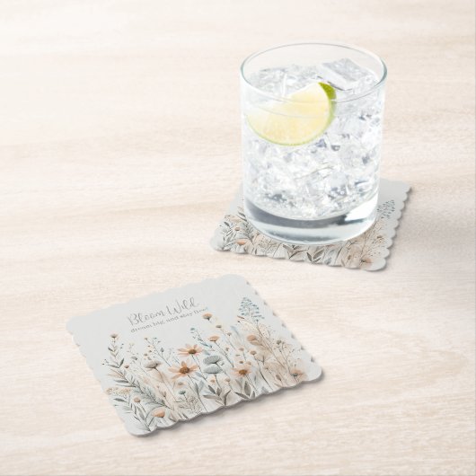 Boho Wildblume Untersetzer (Vor Ort)