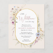 Boho Wildblume Watercolor Baby Dusche Mädchen einl (Vorderseite)