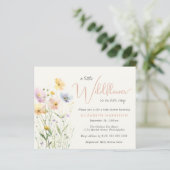 Boho Wildblume Watercolor Baby Dusche Mädchen einl (Stehend Vorderseite)