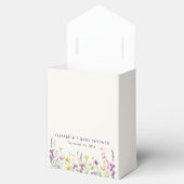 Boho Wildblume Watercolor Baby Girl Dusche Geschenkschachtel (Geöffnet)