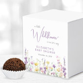 Boho Wildblume Watercolor Baby Girl Dusche Geschenkschachtel