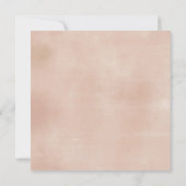 Boho Wildblume Watercolor Babydusche Einladung (Rückseite)