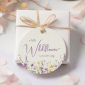 Boho Wildblume Watercolor Babydusche Vielen Dank Geschenkanhänger
